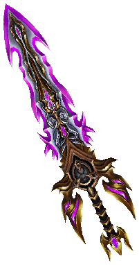 Silver Heart Magic Two-Handed Sword